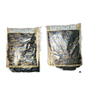 2 packs‎ of Silkies Pantyhose, size Large, color Black, new in package